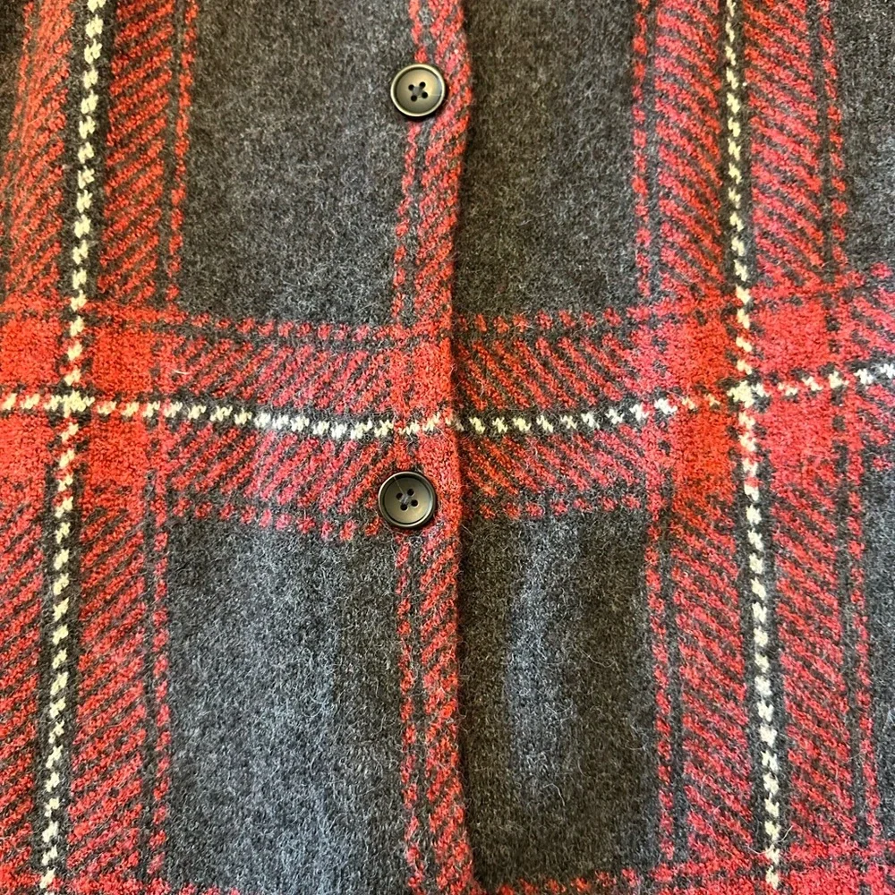 ☀️ New! J. JILL Plaid Sweater Cardigan Jacket - Picture 6 of 12